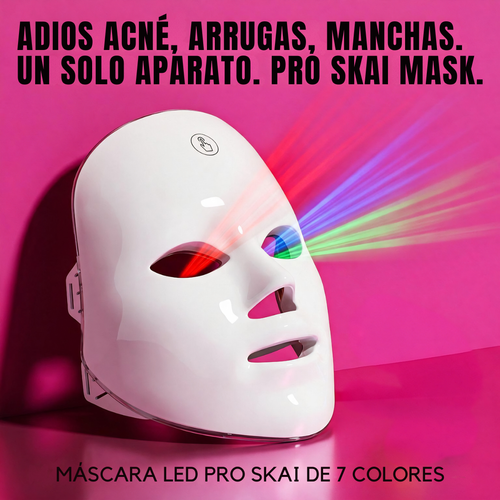 Mascarilla LED Facial 7 Colores Skai